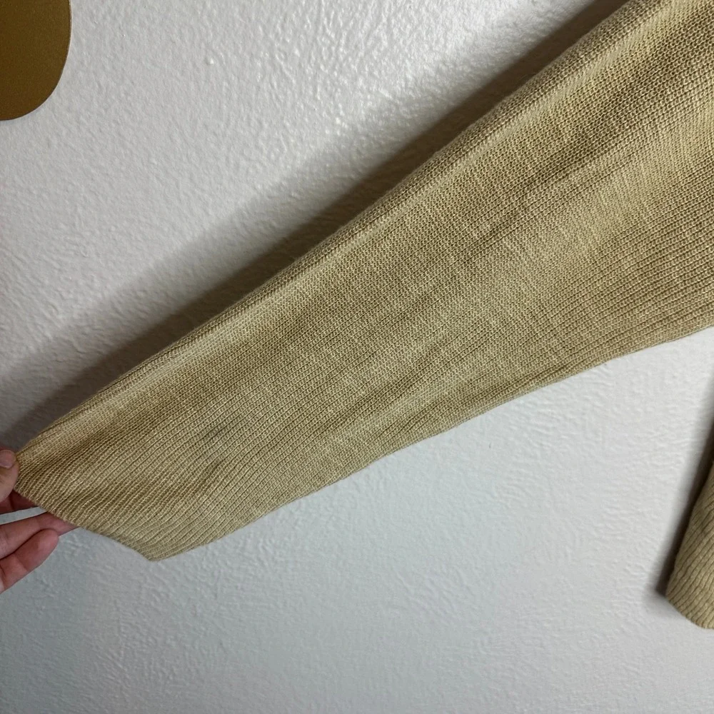 Free People FP Beach Malibu Sweater & Shorts Set In Winter Wheat Tan Size Small